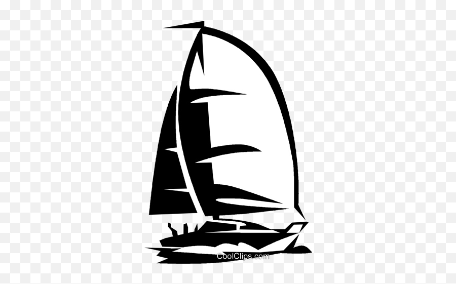 Sailboat Royalty Free Vector Clip Art Illustration - Vc022163 Emoji,Sailing Boats Clipart