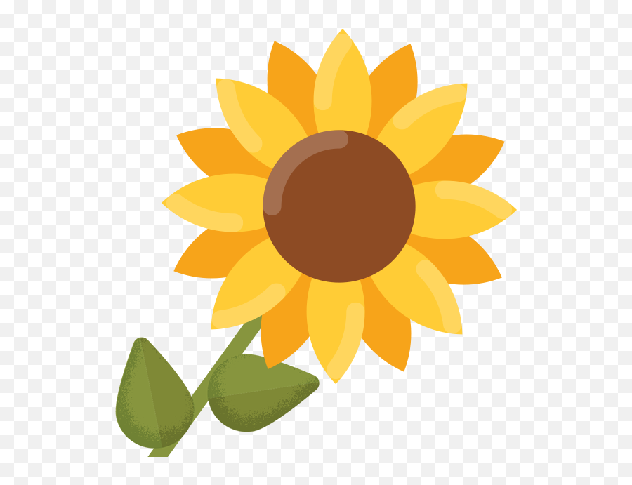 Four Seasons Tree Symbols - Fresh Emoji,Sunflower Clipart Black And White