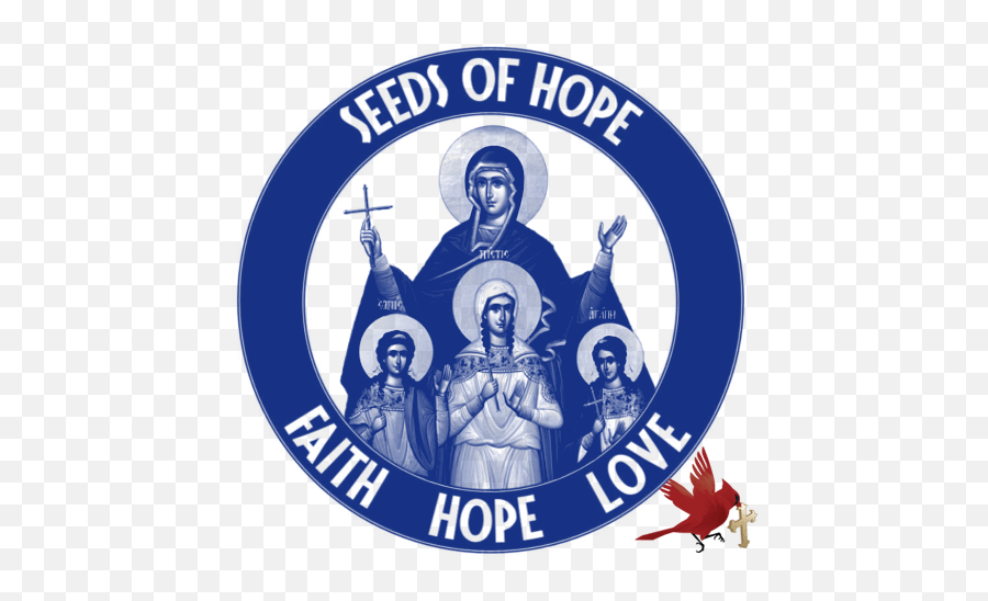 A Red Cardinal Symbolizes Faith Hope U0026 Love - Sun Mausoleum Emoji,Cardinal Logo
