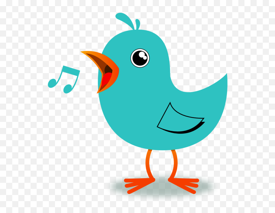 Singer Clipart Pleasant Sounds - Twitter Bird Transparent Bird Tweet Clipart Emoji,Sing Clipart