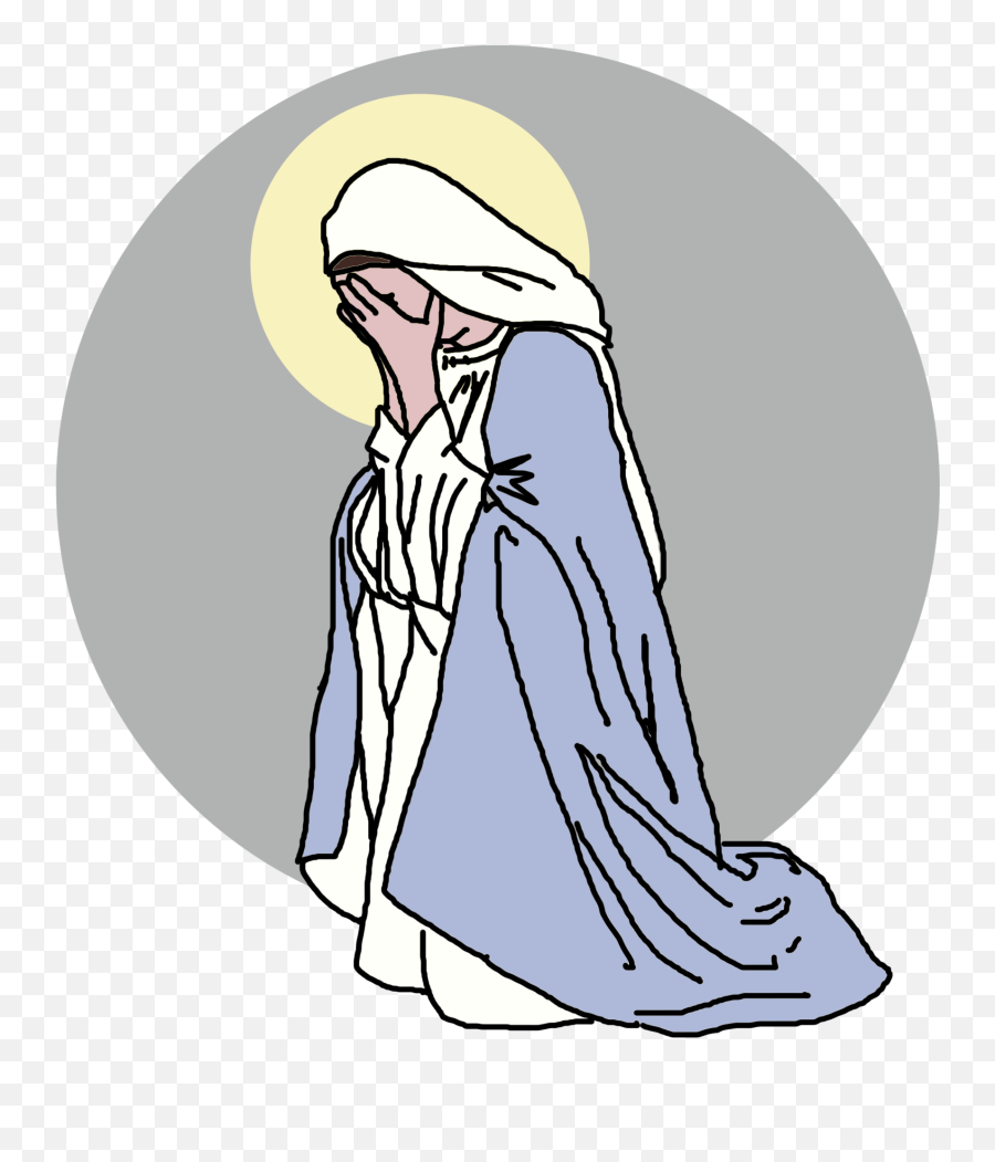 Tomb Drawing Morning Image Freeuse Library - Crying Mary Mary At The Tomb Clipart Emoji,Grave Clipart