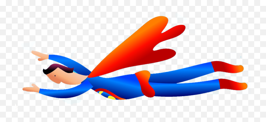 Flying Superhero Clipart - Clip Art Emoji,Superhero Clipart