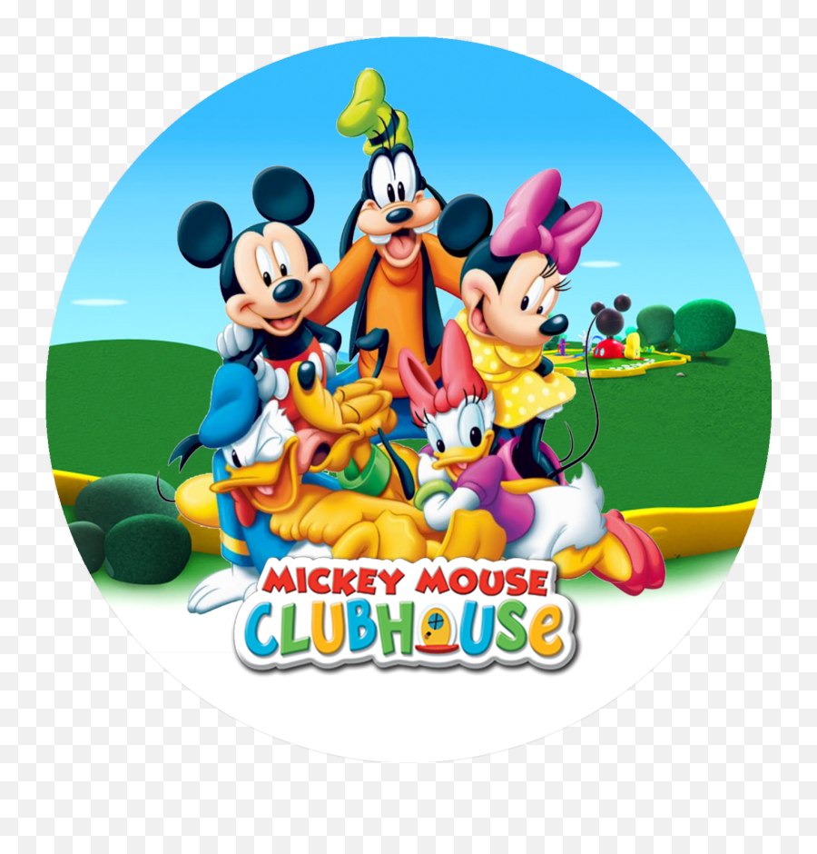 Mickey Mouse Clubhouse Topper Favors Birthday Party - Mickey Mickey Mouse Friends Png Hd Emoji,Mickey Mouse Club Logo