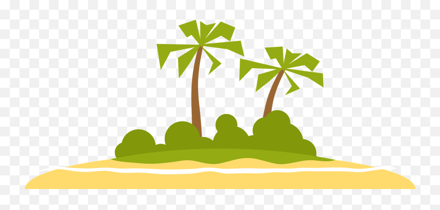 Tropical Island Clipart - Fresh Emoji,Island Clipart