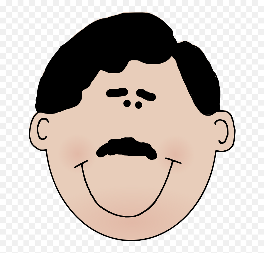 Download George - Father Cartoon Black Hair Png Image With Clipart Cartoon Moustache Emoji,Cartoon Hair Png