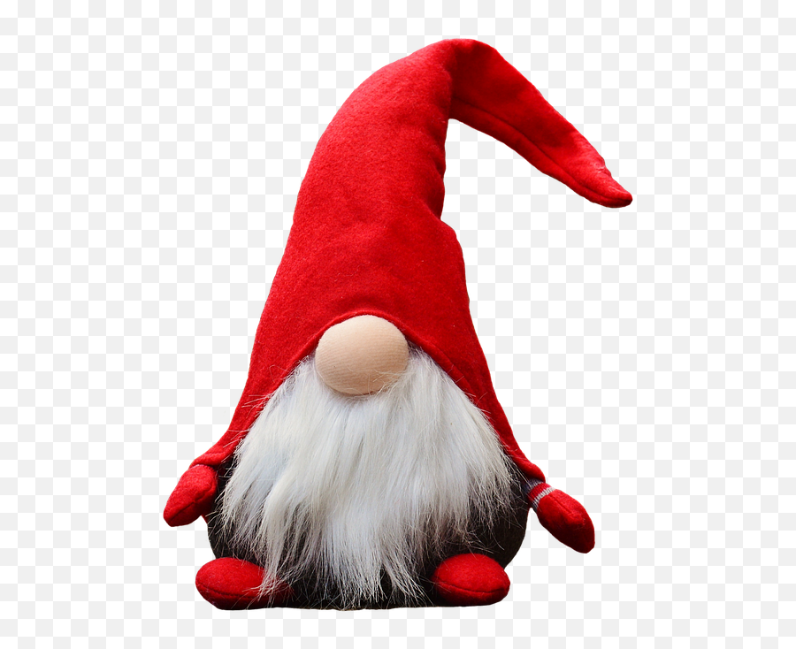 Wichtel Plüsch Stoff Bart Süß - Christmas Gnome Transparent Christmas Gnome Clipart Emoji,Gnome Clipart
