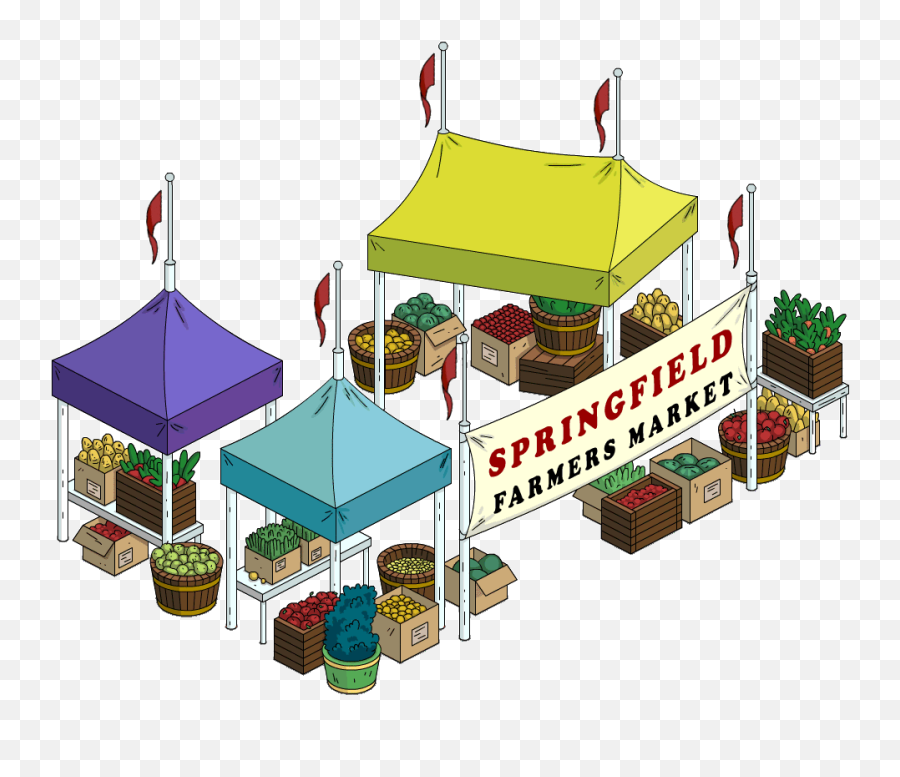 Springfield Farmers Market Simpsons Wiki Fandom Powered Emoji,Grocer Clipart