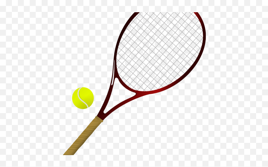 Tennis Racquet Clipart - Balle Et Raquette De Tennis Png Strings Emoji,Tennis Racket Clipart