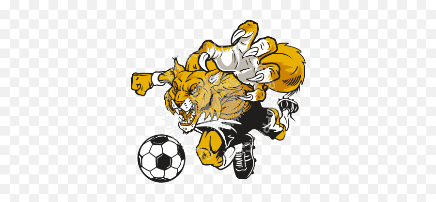 Wildcat Clipart Soccer - Lion Soccer Emoji,Wildcat Clipart