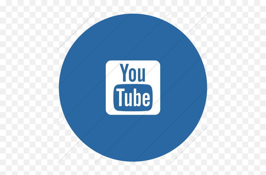 Iconsetc Flat Circle White On Blue Foundation 3 Social - Language Emoji,Youtube Logo White