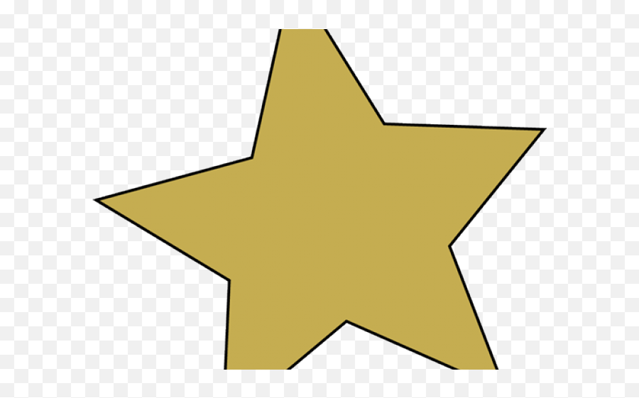 Gold Star Cliparts Transparent - Dot Emoji,Gold Star Clipart