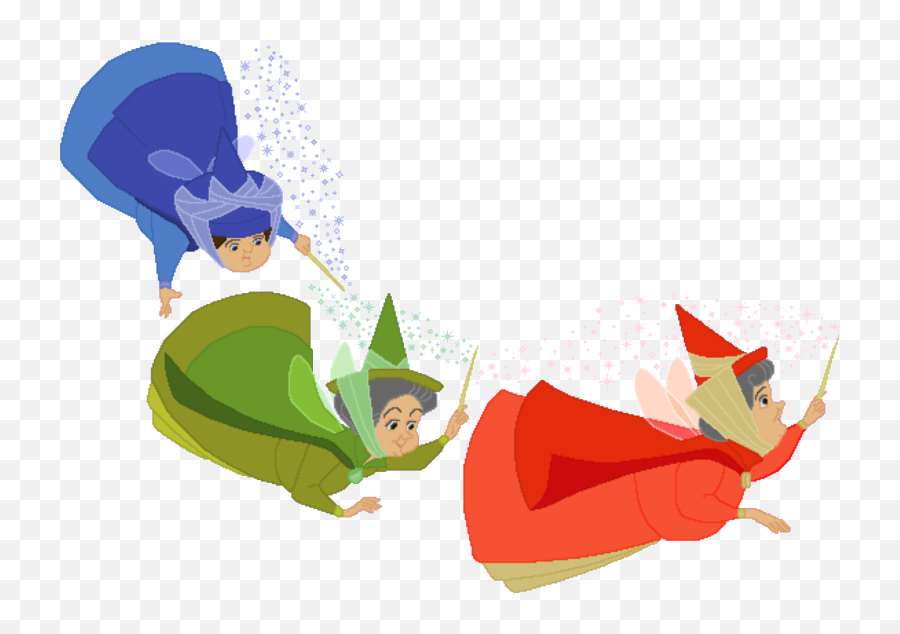 Sleeping Beauty Fairy Godmothers Png - Fairy Sleeping Beauty Clipart Emoji,Beauty Clipart