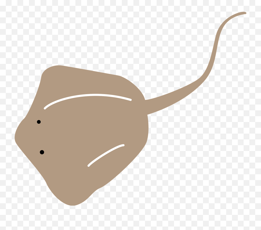Batoidea Ray Fish Clipart - Rayfish Clipart Emoji,Stingray Clipart