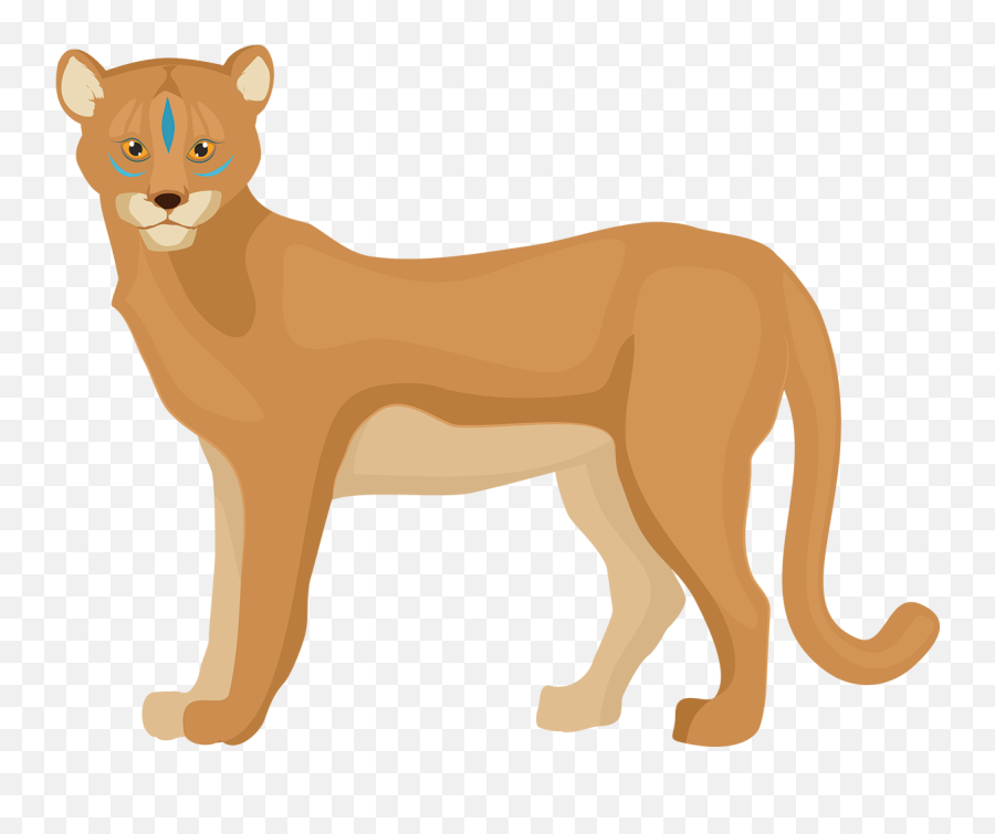 Mountain Lion Png Transparent Png - Transparent Background Mountain Lion Clipart Emoji,Mountain Lion Png