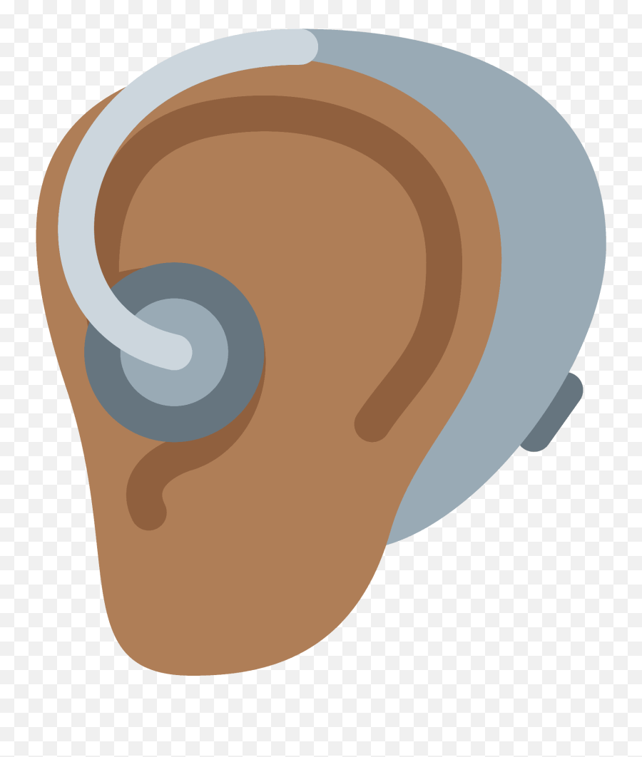 Ear With Hearing Aid Emoji Clipart - Cockfosters Tube Station,Hearing Clipart