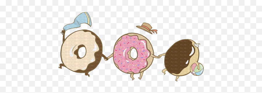 Cute Donut Family Sticker Aesthetic Tumblr Sticker - Donut Family Emoji,Donut Transparent