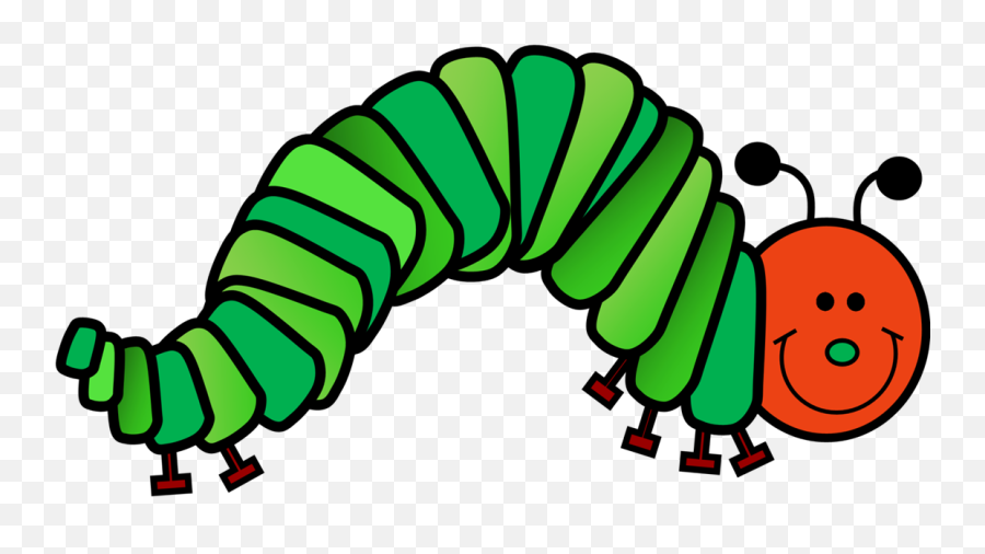 Very Hungry Caterpillar Clipart - Transparent Background Very Hungry Caterpillar Clipart Emoji,Caterpillar Clipart