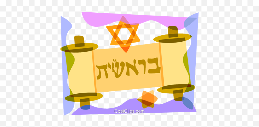 Torah Or Scrolls Royalty Free Vector - Event Emoji,Torah Clipart