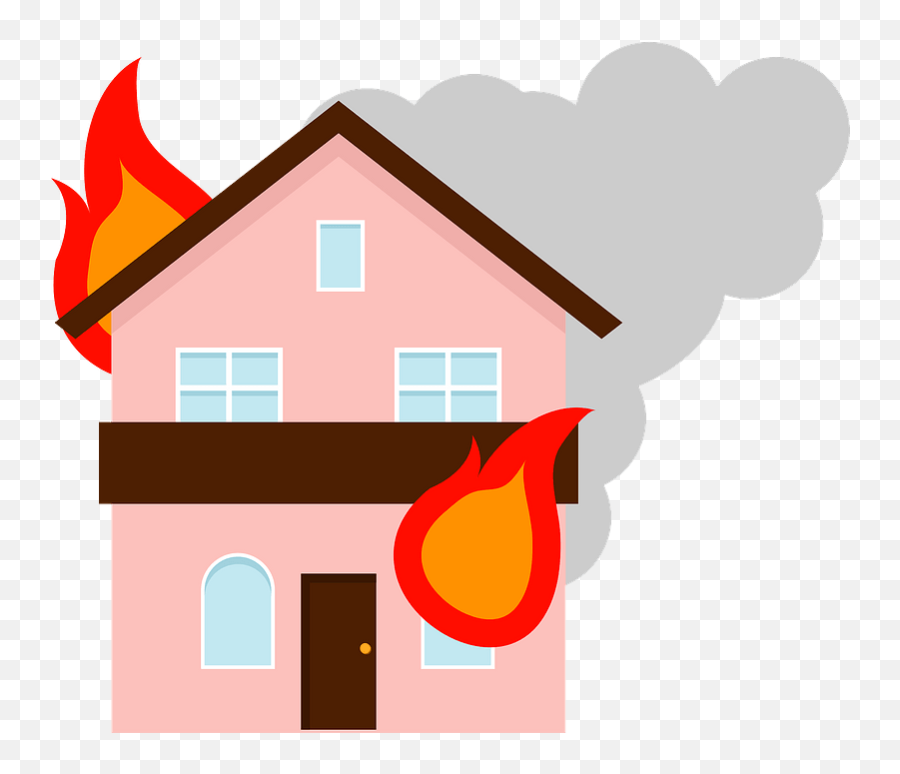 House Fire Clipart Free Download Transparent Png Creazilla - House On Fire Clipart Emoji,Fire Clipart