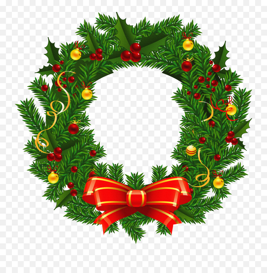 Download Christmas Free Png Transparent Image And Clipart - Christmas Wreath Clipart Emoji,Christmas Tree Png