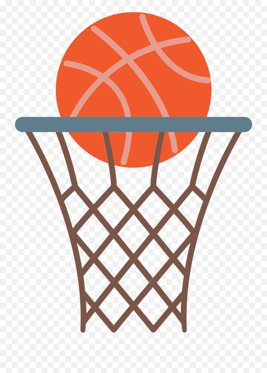 Basketball Rim Clipart - Basketball Basket Png Clipart Emoji,Basketball Hoop Clipart