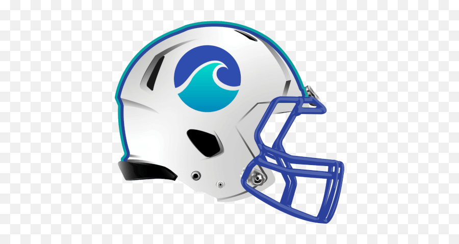 Tidal Waves Fantasy Football Logo - Dinosaur Football Helmet Emoji,Fantasy Football Logo
