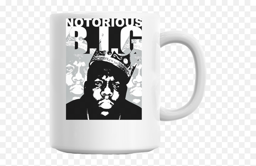 Download Hd Notorious Big Biggie Smalls Mug - Swear A Lot Emoji,Biggie Smalls Png
