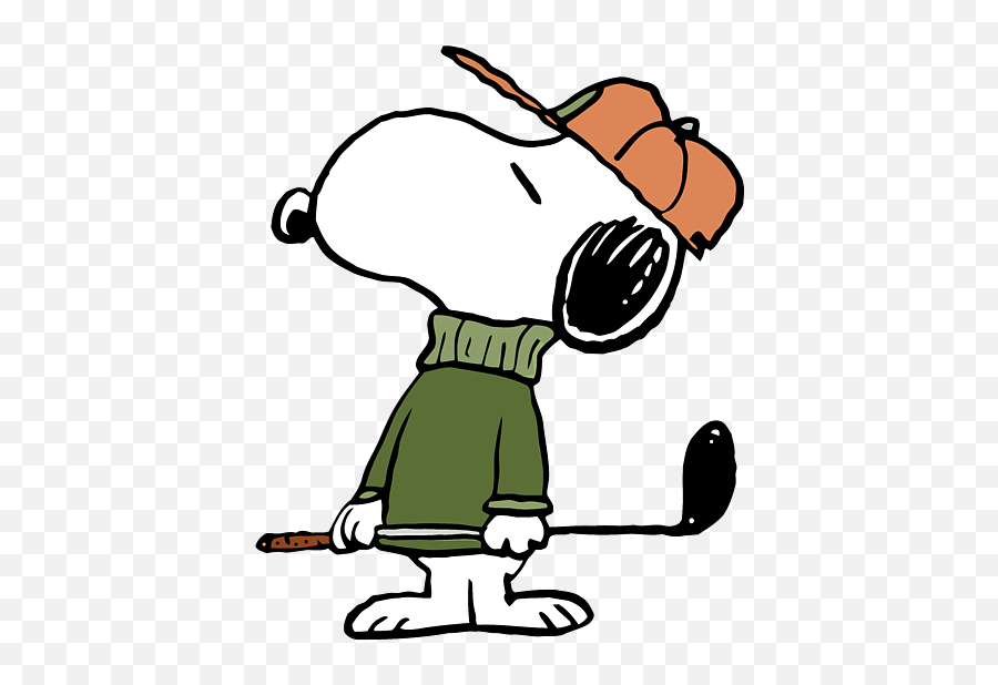 Snoopy Golf Throw Pillow For Sale By Mike C Lee Emoji,Calvin And Hobbes Clipart
