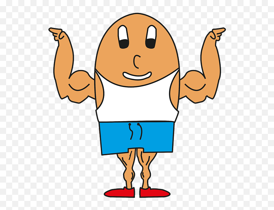 Egg Muscle - Man Portable Battery Charger For Sale By Matthias Emoji,Muscle Man Clipart