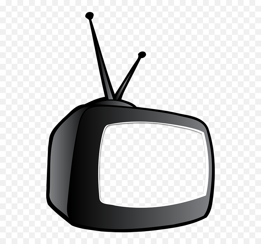 Cartoon Tv With Knockout Screen - Tv Cartoon Emoji,Tv Transparent