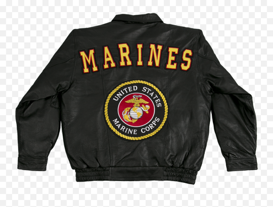 Jwm 04946 Marines Leather Bomber Jacket - Marine Corps Jackets Emoji,Usmc Logo
