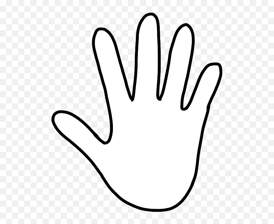 Hand Outline - Hand Outline Emoji,Hand Clipart