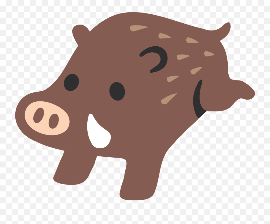 Pig Emoji Png - Emoji Clipart Pig Emojis Google Pig Android Boar Emoji,Google Clipart