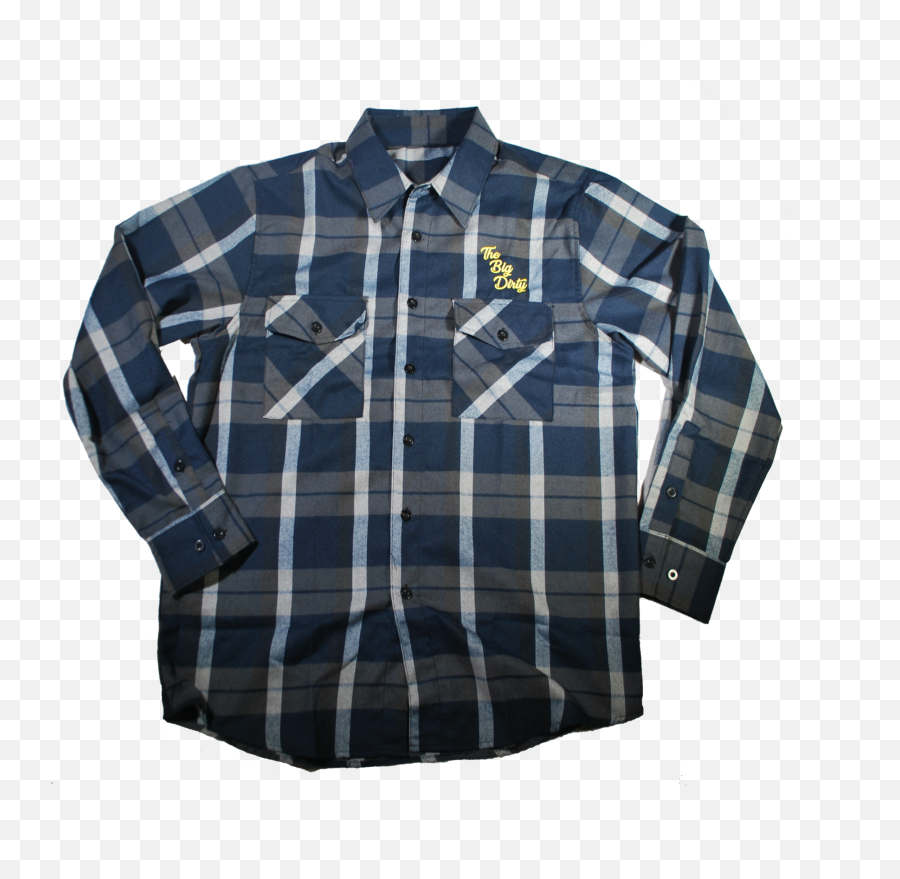 The Big Dirty Flannel Shirt - Long Sleeve Emoji,Business Shirts With Logo