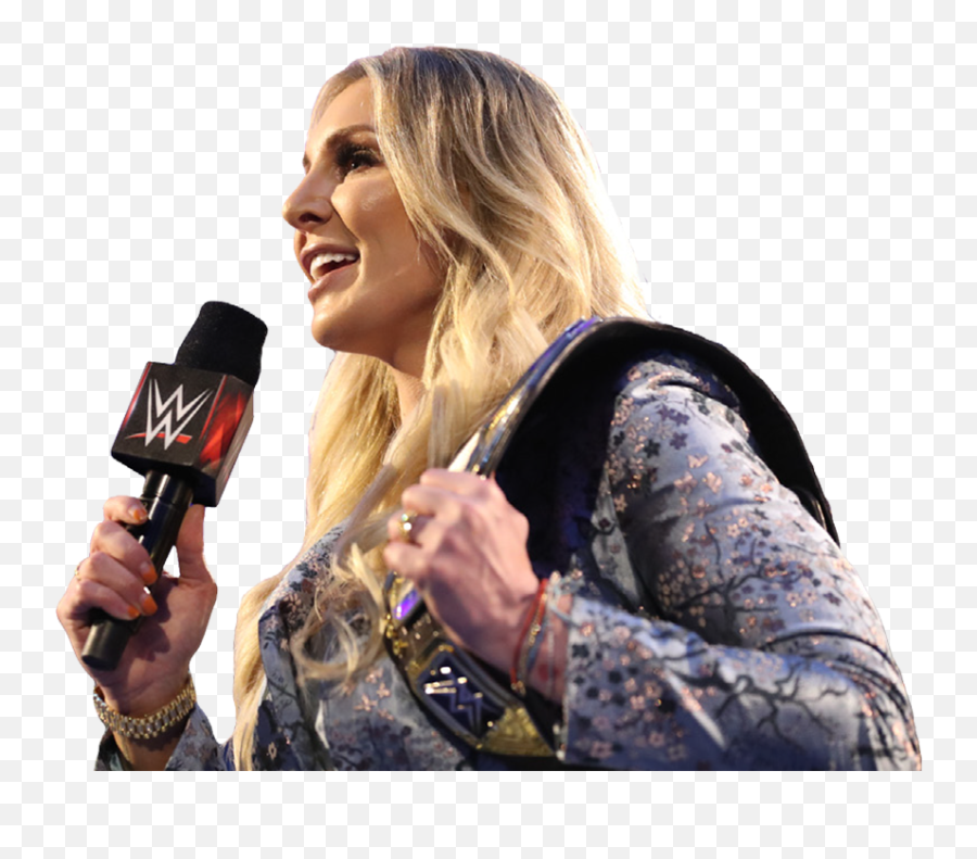 Charlotte Flair Enjoys Wrestlemania - Wireless Microphone Emoji,Charlotte Flair Png