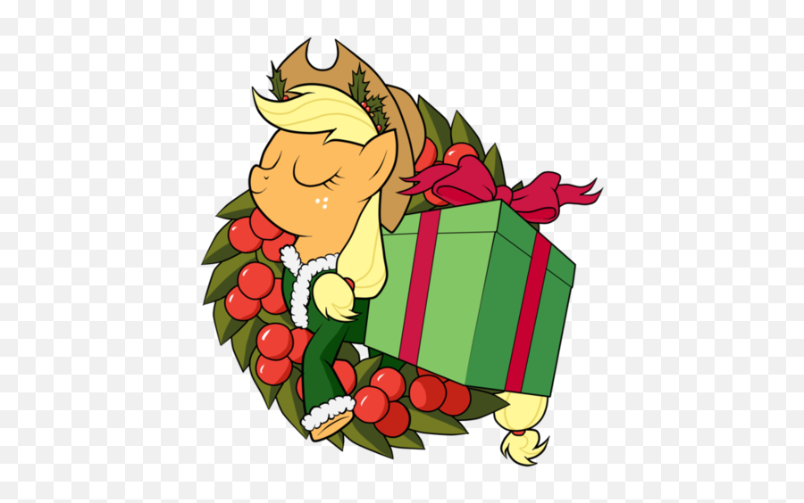 Feliz Navidad Mlp Applejack - My Little Pony Applejack Christmas Emoji,Feliz Navidad Clipart