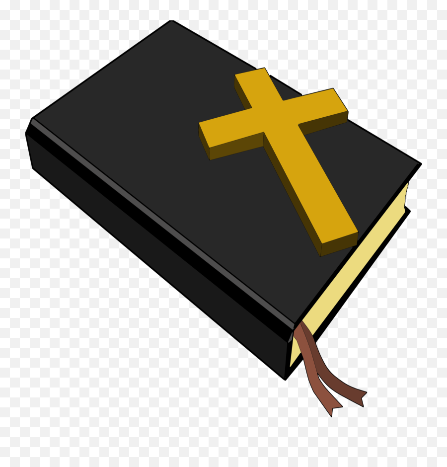 Bible And Cross Clipart - Christian Clip Art Emoji,Cross Clipart