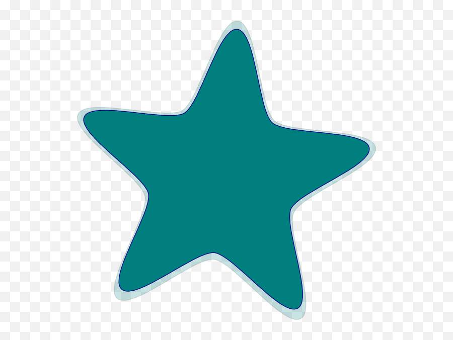 Aqua Star Clip Art At Clker - Gray Star Clipart Emoji,Aqua Png
