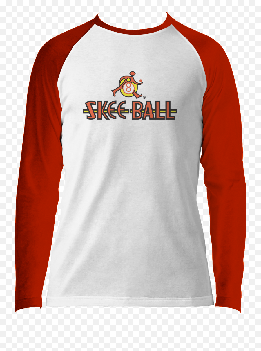 Skee Ball Logo Longsleeve Raglan Emoji,Ball Logo