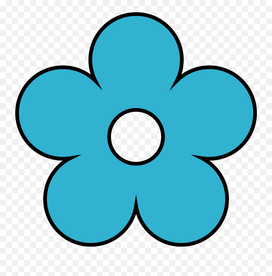 Cute Kawaii Cute Flower Clipart - Transparent Scooby Doo Flowers Emoji,Blue Flower Clipart
