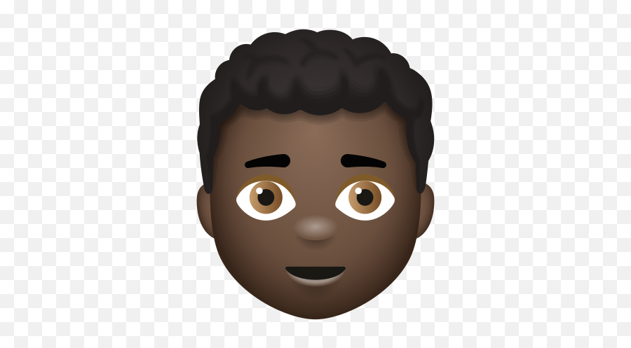 Man Curly Hair Dark Skin Tone Icon Emoji,Curly Hair Clipart