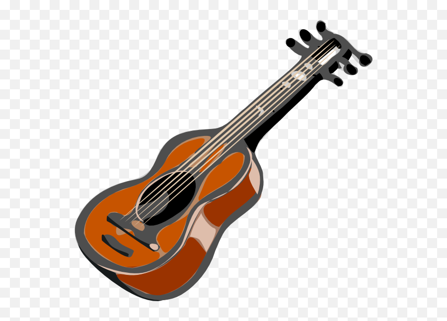 Guitarinstrumentacousticbandblack - Free Image From Emoji,Acoustic Guitar Clipart