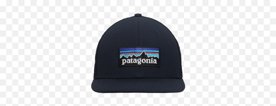 Patagonia P - 6 Logo Trucker Hat In Black Modesens Emoji,Patagonia Logo Transparent