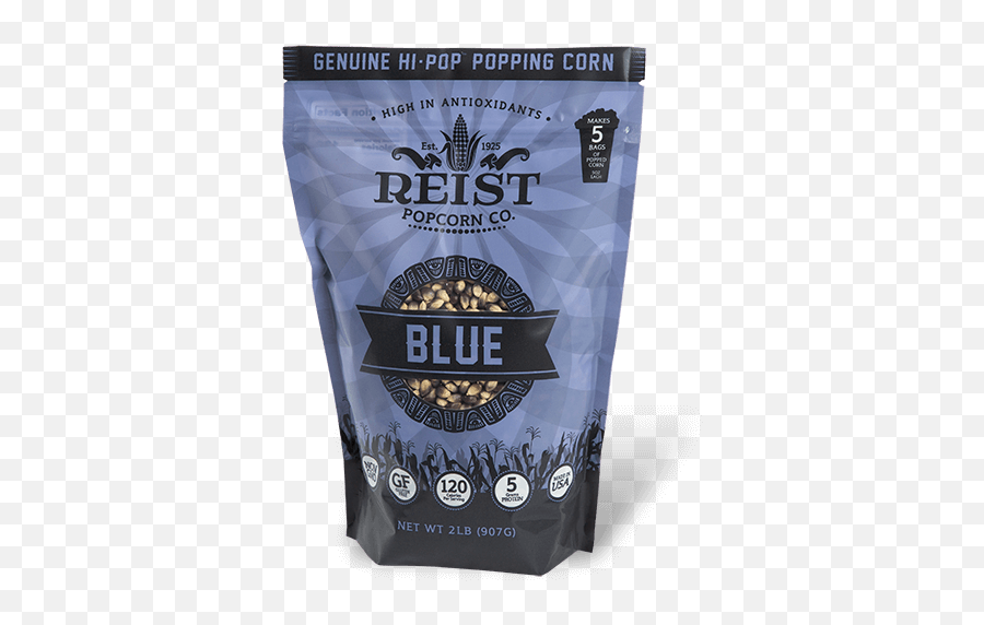 Blue Popping Corn 2lb Reist Popcorn Company Emoji,Popcorn Kernel Png