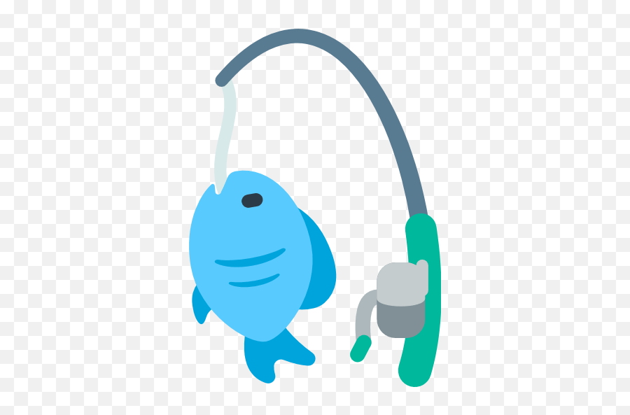 Fishing Pole And Fish Emoji - Fishing Pole With Fish Clipart Fishing Pole And Fish Emoji,Fishing Pole Clipart