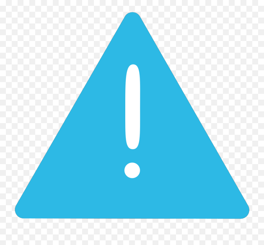Light Blue Warning Sign No Border Svg Vector Light Blue Emoji,Teal Border Clipart