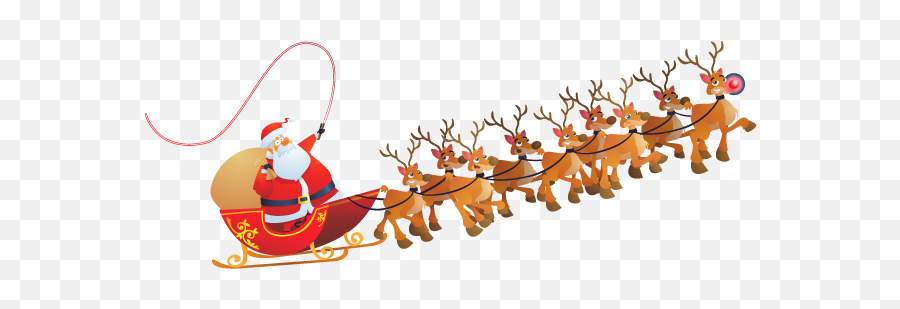 Free Santa Sleigh Transparent Download - Santa Claus In A Sled Png Emoji,Santa Sleigh Clipart