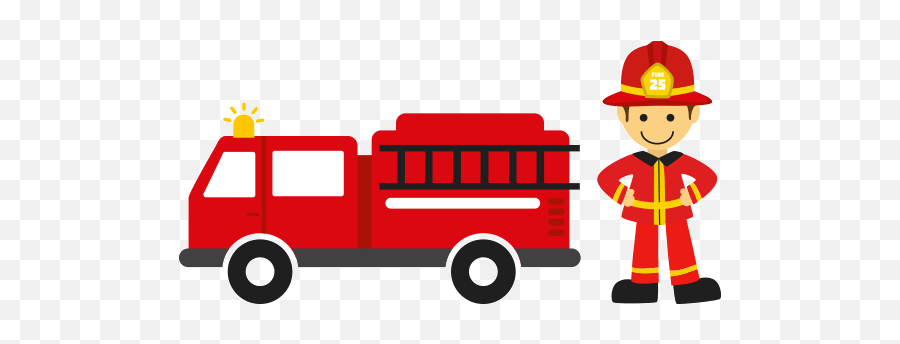 Fire Truck Clip Art Svg - Clip Art Fire Truck Png Emoji,Firetruck Clipart