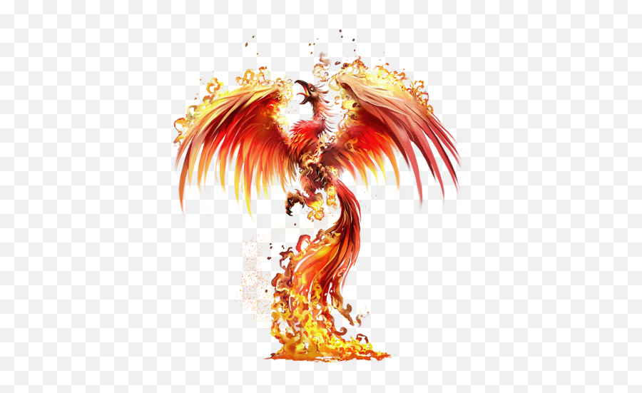 Flame Phoenix - Phoenix Transparent Background Emoji,Phoenix Png