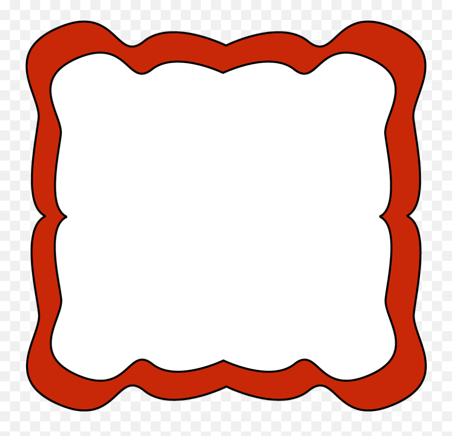 Free Clip Art Frames - Red Border Clipart Emoji,Frame Clipart